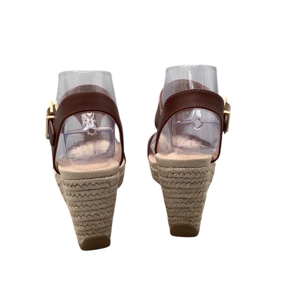 Kenneth Cole Reaction Card Wedge Tan Espadrille Sandals RLH8002SO Womens 5.5 NEW - Picture 3 of 8